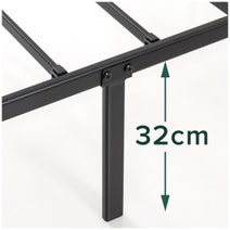 Zinus Queen Bed Frame with Black Rattan Headboard and Metal Base AU-FBMMH8ZC-14Q hero image