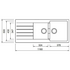 Abey Schock Puro Signus 1 and Three-Quarter Bowl Sink with Drainer D200P image NaN