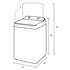 Westinghouse 8kg EasyCare Top Load Washing Machine WWT8084J7WA image NaN