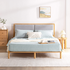 Zinus Arden Queen Bamboo Wood Bed Frame with Upholstered Headboard AU-FPWNH8ZC-08Q image NaN
