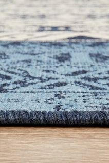 Rug Culture Seaside Medium White & Blue Rug 220X150CM - SSD3333-WHBL-220X150 hero image