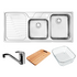 Franke DRX621LHDPACK 1 and 3/4 Bowl Left Hand Drainer Sink Pack image NaN