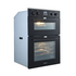 Brohn 60cm Built-In Black Glass Double Electric Oven BROD6001BLK image NaN