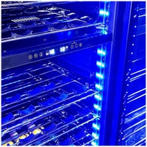 Schmick Upright Dual Zone Black Glass Door and Drawer Wine Refrigerator Black BD425D-X-B hero image