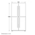 Mitsubishi Electric 650L L4 Glass Mini French Door Fridge MR-L650EN-GSL-A image NaN