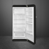 Smeg 270L 50's Retro Style Aesthetic Top Mount Fridge Black FAB28RBL3AU image NaN