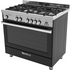 Glem 90cm Fan Assisted Gas Oven/Stove Black GS965GGN image NaN