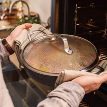 Ballarini 28cm Salina Ceraforce Titanium Serving Pan with Lid 67315 hero image