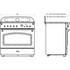Falcon 90cm Classic FX Induction Oven/Stove White and Brass CLA90FXEIWHBR image NaN