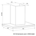 Glem 90cm Series 800 Stainless Steel Canopy Rangehood CK90TBTF  image NaN