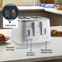 Sunbeam French Riviera 4 Slice Toaster White TAM8104WH hero image
