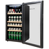 LeCavist 33 Bottle Wine Cabinet Single Zone Black LEK33PV image NaN
