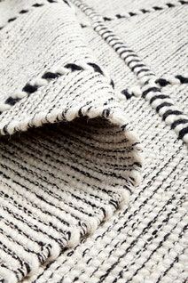 Rug Culture Maison Medium Black & Off White Rug 225X155CM - MSN-JASMIN-225X155 hero image