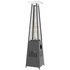 Havana Outdoors Steel Gas Pyramid Patio Garden Outdoor Heater Black Stainless Steel 10004936 image NaN