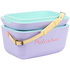 Polarbox Rainbow 12L Cooler Lilac with Yellow Strap and Rose Logo & Rivet PLBR12LR image NaN