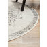 Rug Culture Chrome Small Silver & Off White Rug 150X150CM - CRO-RIT-SIL-150X150 image NaN