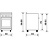 Glem 53cm Dual Fuel Freestanding Oven Stainless Steel GB534GE image NaN