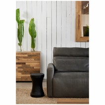 London Leather Fulham Fixed Three Seater Sofa HCFRDYSS60BLGRAF hero image