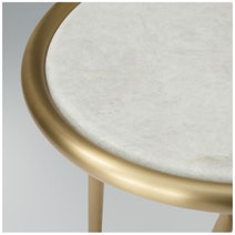 Kalona The Hill 45cm Round Side Table Champagne Marble HILL11AMATAJSBBRABRZ hero image