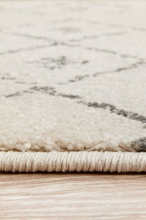 Rug Culture Chrome Large Silver & Off White Rug 290X200CM - CRO-ELS-SIL-290X200 hero image