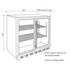 Artusi 190L Double Door Outdoor Beverage Centre AOF2B image NaN
