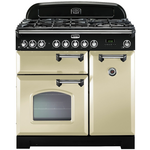 Falcon 90cm Classic Deluxe Freestanding Dual Fuel Oven/Stove Cream and Chrome CDL90DFCR-CH hero image