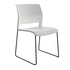 OLG Sled Base Game Chair with Black Frame - White OG_GMSLBLSWN image NaN