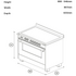 Fisher & Paykel 90cm Series 7 Classic Freestanding Induction Electric Oven Black OR90SCI4B1 image NaN