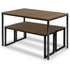 Zinus Louis 3 Piece Dining Set Brown AU-TS-4830 image NaN