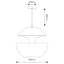 DCW Editions Here Comes The Sun 450 Pendant Light - Black and Copper HCS450BLCOP hero image