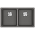 Franke Maris 350mm Double Bowl Undermount Sink with Extension Drainer Stone Grey MRG120-35SG-FPC image NaN