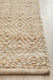 Rug Culture Nosa Large White & Natural Rug 400X80CM - NSA-444-NAT-400X80 hero image