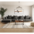 Kalona KYOTO Left Facing Extended Chaise Sofa Pewter WS-205-LCS-VILA-27 image NaN