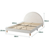 Zinus Boucle Double Upholstered Platform Bed Frame AU-FPPBW1ZC-10D image NaN