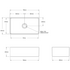 Turner Hastings Novi 75 x 46 Fine Fireclay Single Bowl Butler Sink Gloss White NO75FS image NaN