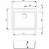 Oliveri Santorini White Grande Topmount Sink ST-WH1561 image NaN