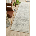 Rug Culture Evoke Large White Silver Rug 400X80CM - EVO-253-WSIL-400X80 hero image