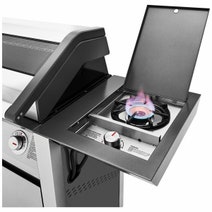 Beefeater 1600 Series SS Four Burner BBQ with Side Burner & Trolley BMG1641SA hero image