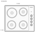 Westinghouse WHS642WA 60cm Electric Cooktop image NaN