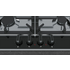 NEFF 75cm FlameSelect Stainless Steel Gas Cooktop T27DA69N0A image NaN