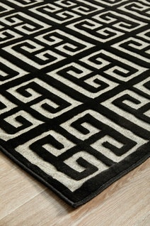 Rug Culture York Oversize Black & Natural Rug 400X300CM - YRK-BREN-GLD-400X300 hero image
