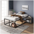 Zinus King Single 45cm Joseph Bed Frame Metal Bed Platform Base Black AU-FBMFB1ZC-18B image NaN