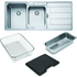 Franke Hydros 1 and 3/4 Bowl Sink with Right Hand Drainer and Accessories HDX624RHD-FPC image NaN