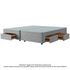 Sealy Spacesaver Super Queen Split Bed Base No Drawer Sand SV-SAN-SQN-ND image NaN