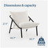 Zinus Aidan Sling Accent Chair White AU-USHSL2ZC-31E image NaN