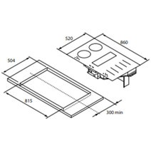 Artusi 90cm Induction Cooktop with Integrated Downdraft AID864DD hero image