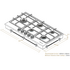 Spezialist 94cm Vitro Ceramic 5 Burner LP Gas Cooktop S30945VCLPG image NaN