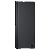 LG 635L Side by Side InstaView Fridge with Ice & Water Dispenser Matte Black GS-V600MBLC hero image