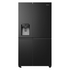 Hisense 632L PureFlat Side by Side Refrigerator With Non-Plumbed Water and Ice Dispenser Black Steel HRSBS633BW image NaN