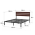 Zinus Figari Double Metal and Bamboo Bed Frame Brown AU-FBOBH1-39D image NaN